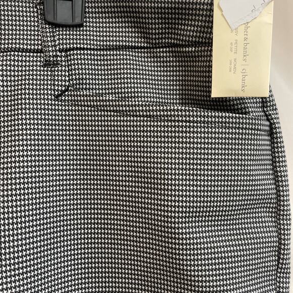 CJ Banks Plus Size Mid Rise Trouser Pants Size 22W Black White Shape Fit NWT - Picture 5 of 10